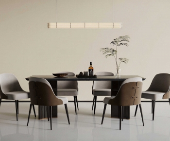 Modern Dining Table And Chairs-ID:605324032
