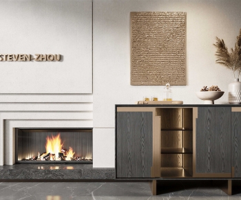 Modern Fireplace-ID:469748979