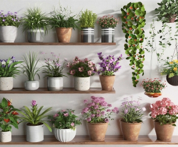 Modern Potted Green Plant-ID:931969886