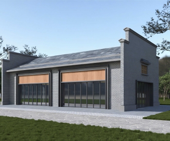 New Chinese Style Appearance Of Commercial Building-ID:403577092