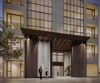 Modern Facade Element-ID:854680068