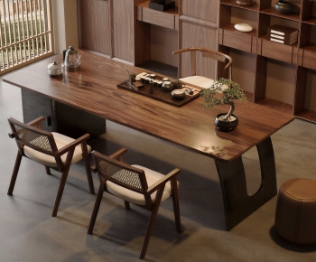 New Chinese Style Tea Tables And Chairs-ID:446474087