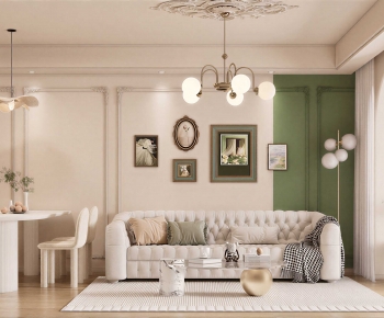 French Style A Living Room-ID:933609969