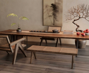 New Chinese Style Tea Tables And Chairs-ID:679904942
