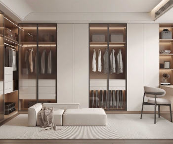 Modern Clothes Storage Area-ID:102970614