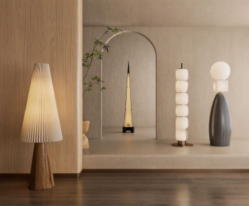 Wabi-sabi Style Floor Lamp-ID:284897092