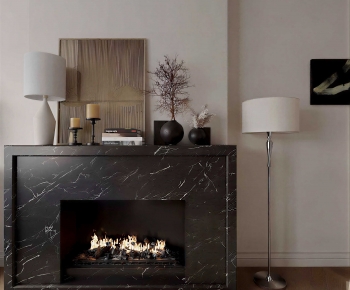 Modern Fireplace-ID:458935027