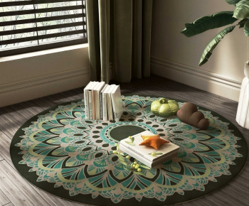 Modern Circular Carpet-ID:986046087