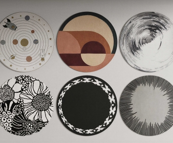 Modern Circular Carpet-ID:618537903