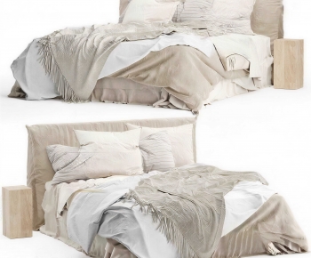 Modern Double Bed-ID:836975106
