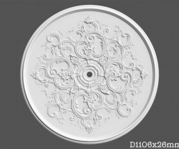 French Style Plaster Carved Top Plate-ID:798824078