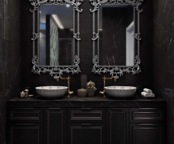 American Style Bathroom Cabinet-ID:325367935