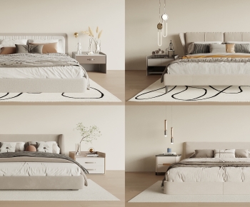 Modern Double Bed-ID:290070064