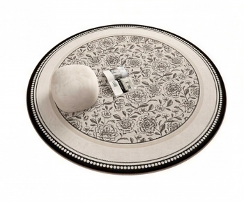 French Style Circular Carpet-ID:460537917