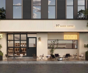 Modern Facade Element-ID:410709428