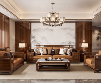 Chinese Style A Living Room-ID:336310919