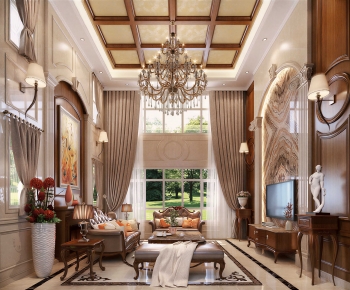 European Style A Living Room-ID:956243991