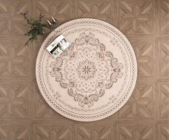 European Style Circular Carpet-ID:960086111