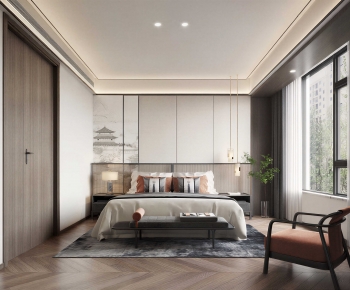 New Chinese Style Bedroom-ID:193897014