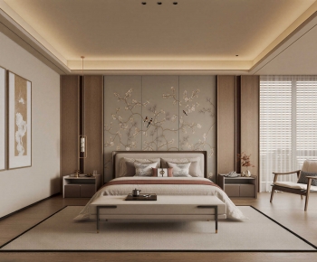 New Chinese Style Bedroom-ID:377159122