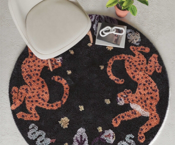 Modern Circular Carpet-ID:109214075