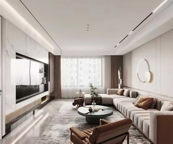 Modern A Living Room-ID:745315072