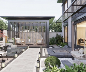 New Chinese Style Courtyard/landscape-ID:582360031