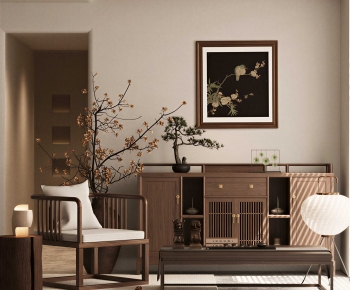 New Chinese Style Lounge Chair-ID:615554093