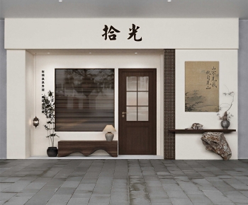 New Chinese Style Facade Element-ID:176390894