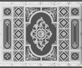 French Style Suspended Ceiling-ID:783844958