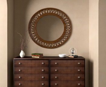 Wabi-sabi Style Entrance Cabinet-ID:826443913