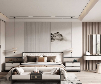 New Chinese Style Bedroom-ID:274039981