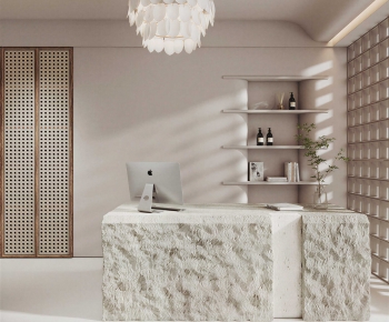 Modern Office Reception Desk-ID:851692914