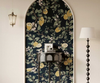 French Style Entrance Cabinet-ID:635735039