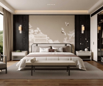 New Chinese Style Bedroom-ID:768759334
