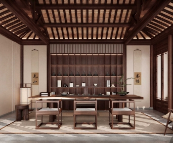 New Chinese Style Tea House-ID:701562889