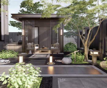 New Chinese Style Courtyard/landscape-ID:701839922