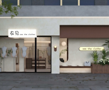 Modern Facade Element-ID:759413966