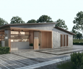 New Chinese Style Appearance Of Commercial Building-ID:937336922