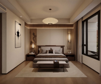 New Chinese Style Bedroom-ID:275577079