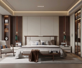 New Chinese Style Bedroom-ID:653646955