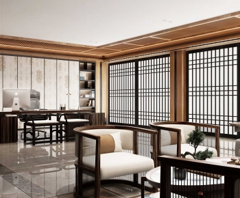 New Chinese Style Manager's Office-ID:472378973