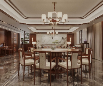 New Chinese Style Dining Room-ID:941639902
