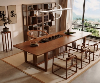 New Chinese Style Tea Tables And Chairs-ID:484986072