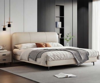 Modern Double Bed-ID:308213008