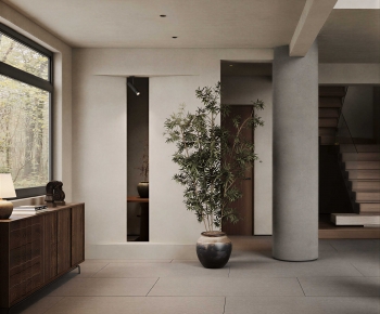 Wabi-sabi Style Hallway-ID:582591063