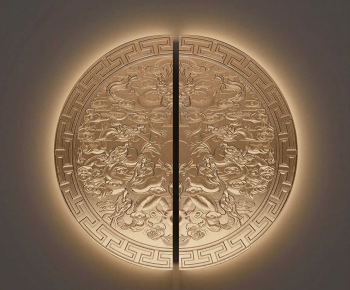 New Chinese Style Metal Screen Partition-ID:501743081