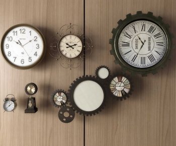 Industrial Style Wall Clock-ID:763593916