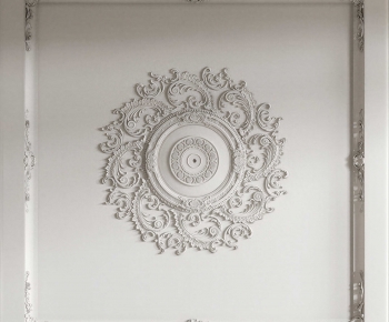 French Style Plaster Carved Top Plate-ID:780749355