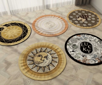 Modern Circular Carpet-ID:747565036